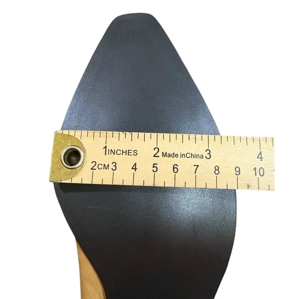 Vintage Dolcis Tan Leather Lace Up Ankle Boots NOS 10M Ogden Box 90s - Picture 8 of 12